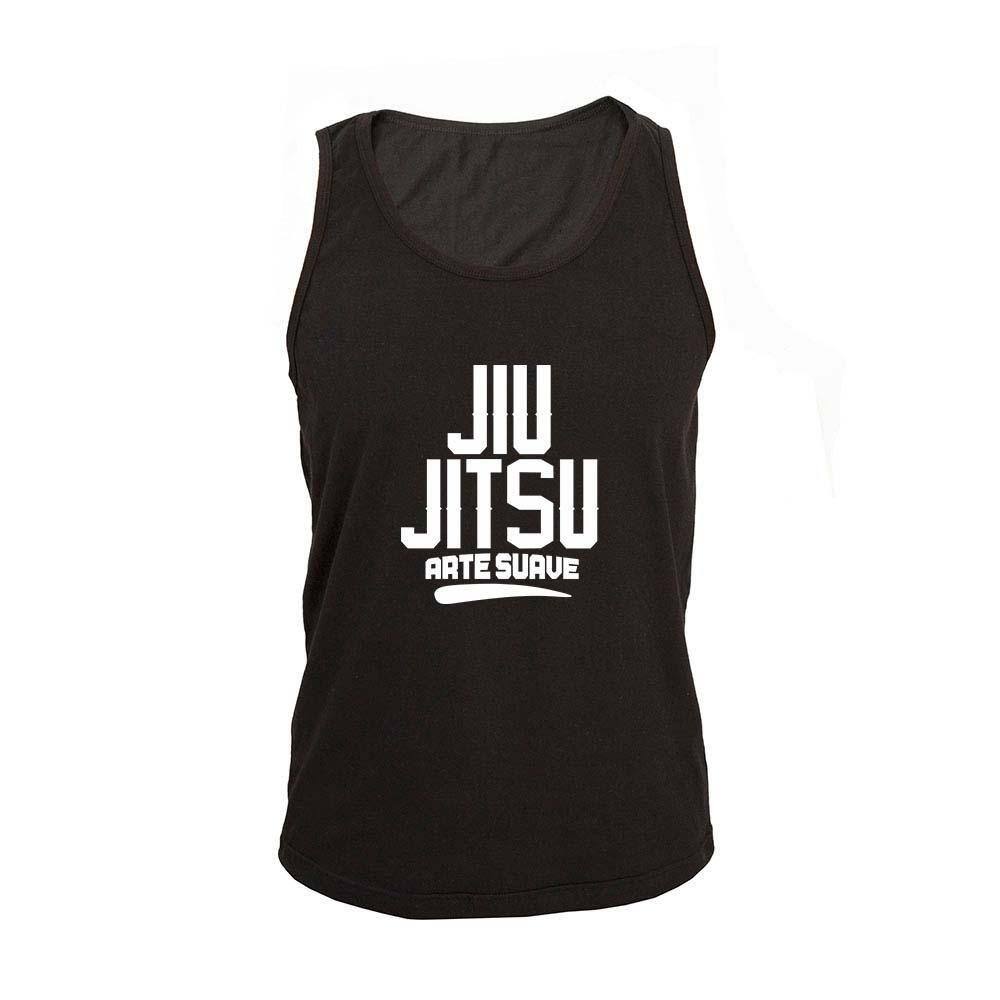 Regata Masculina Algodão Jiu Jitsu Arte Suave Estampada