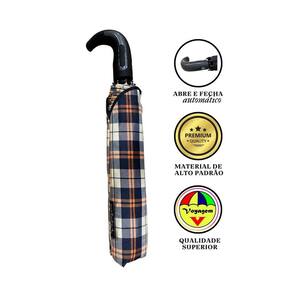 Guarda Chuva Automático Luxo Voyagem 9027 Laranja