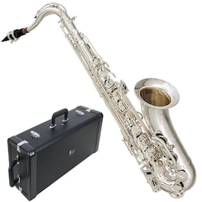 Saxofone Tenor Profissional Eagle Stx 513S Prateado Completo