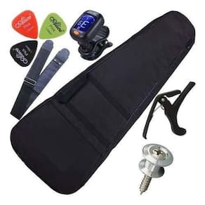 Kit Capa Violão Acolchoada Capotraste Correia Afinador Etc..