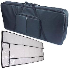 Kit Capa Teclado Acolchoada 6/8 Extra Luxo Com Cobertura 6/8