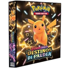 Álbum Pasta Fichário Pokemon Escarlete e Violeta Destinos em Paldea Capa Dura Reforçado Coleção Cards Cartas Personagens