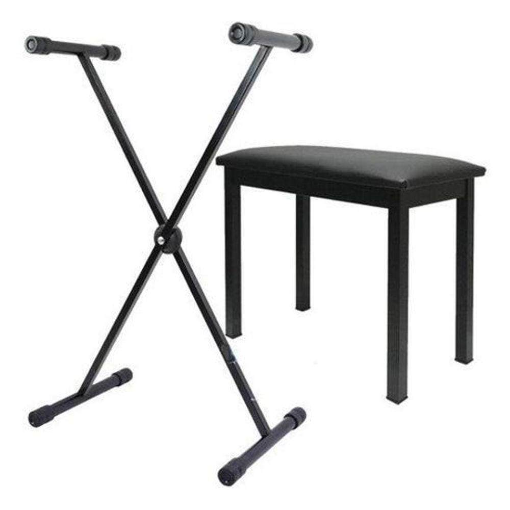 Suporte Para Teclado E Piano + Banco Estofado O F E R T A