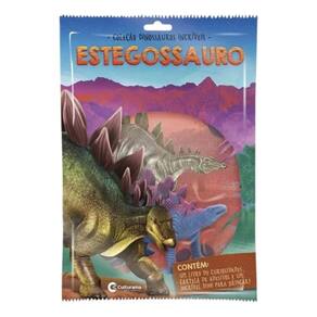 Kit Livro Ilustrado Adesivos Brinquedo Dinossauro Culturama