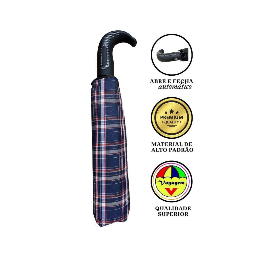 Guarda Chuva Automático Luxo  Voyagem 9027 Azul