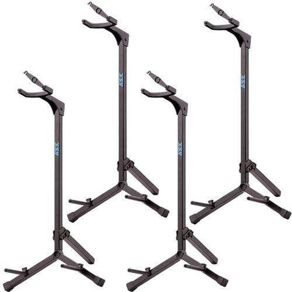 Kit 4 Suportes Para Violão Guitarra Baixo Com Trava Ask G3S
