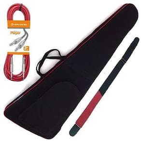Kit Capa Para Contrabaixo Master Luxo + Correia Cabo P10
