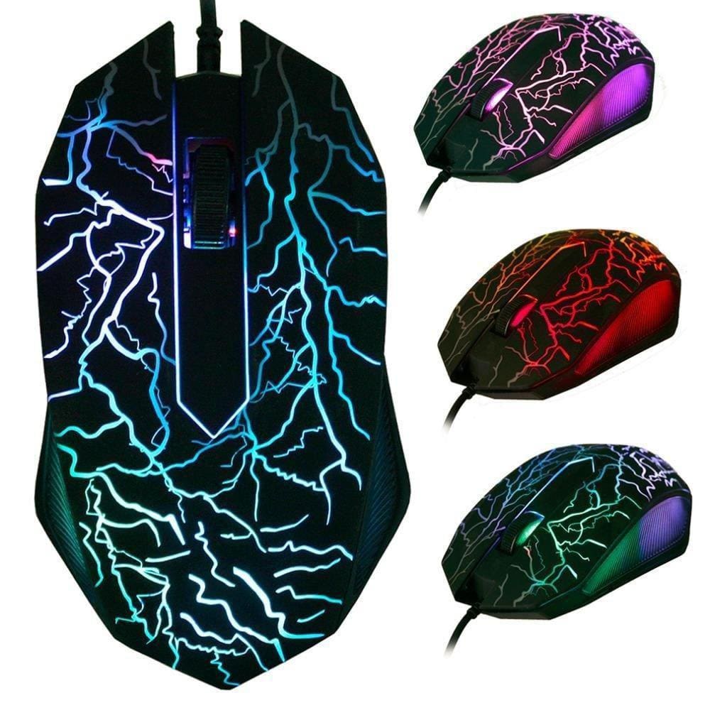 Mouse Gamer Profissional Com Led Até 4.000 Dpi Jiexin X15