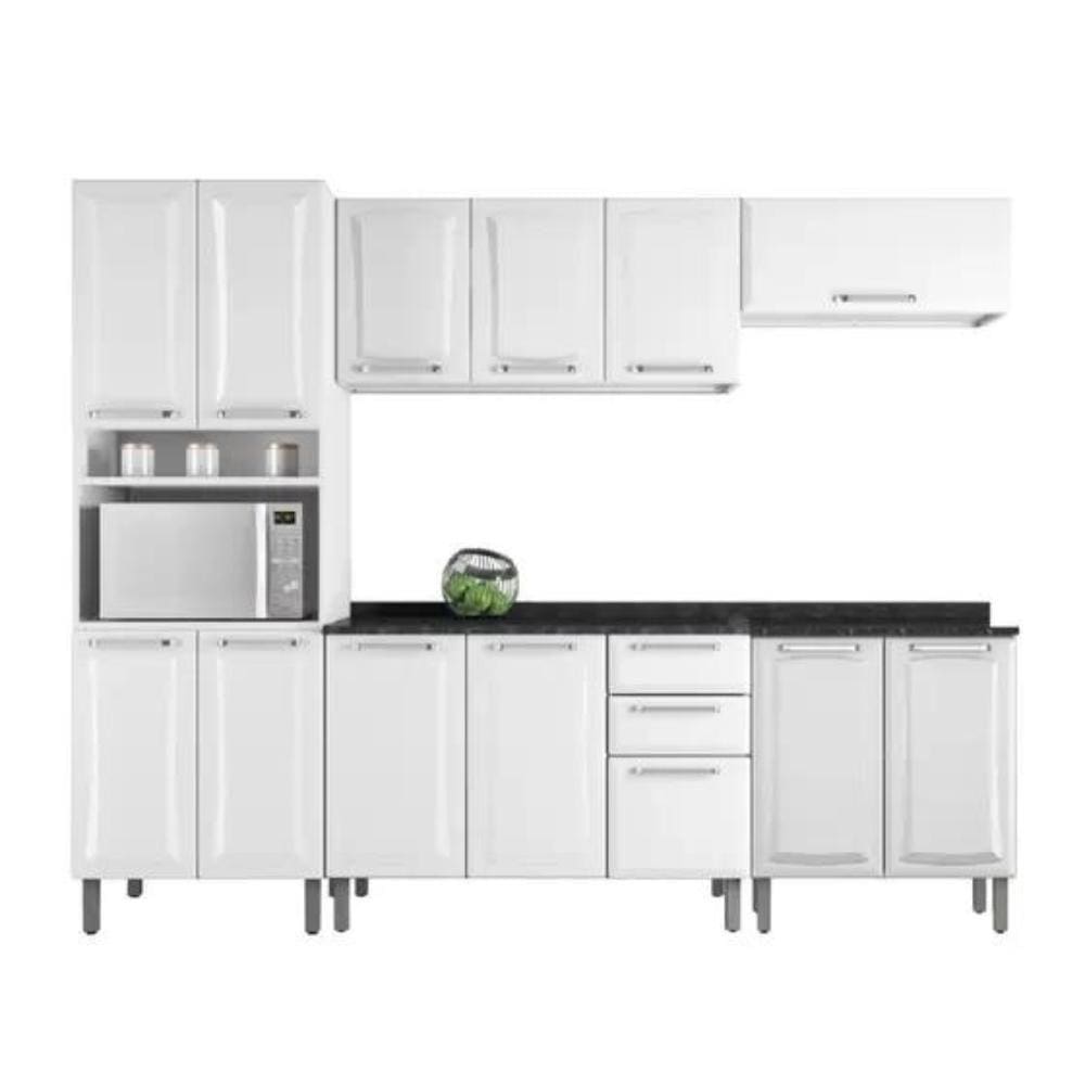 Cozinha Itatiaia Tarsila Compacta 5 Peças Com Balcão Cooktop