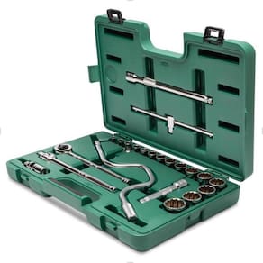 Conjunto de Soquetes Estriados 22 Peças 1/2" ST09088SJ Sata
