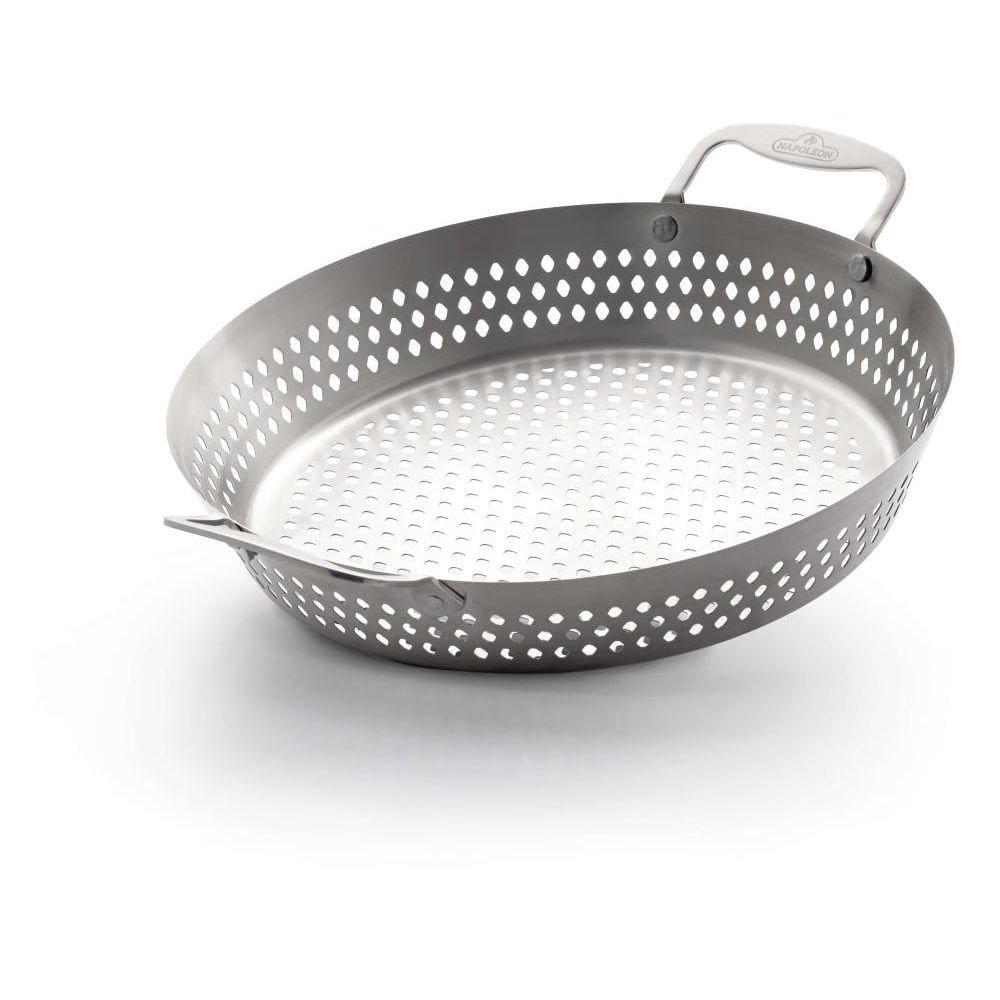 Grelha WOK Perfurada Napoleon em Aço Inox