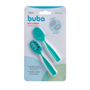 Kit Colher De Treinamento - Buba Azul