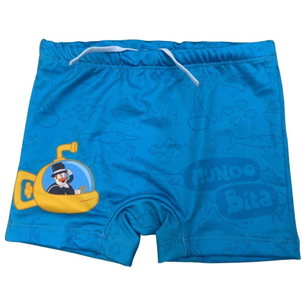 Sunga Boxer Juvenil Infantil Desenho Animado Proteção Solar