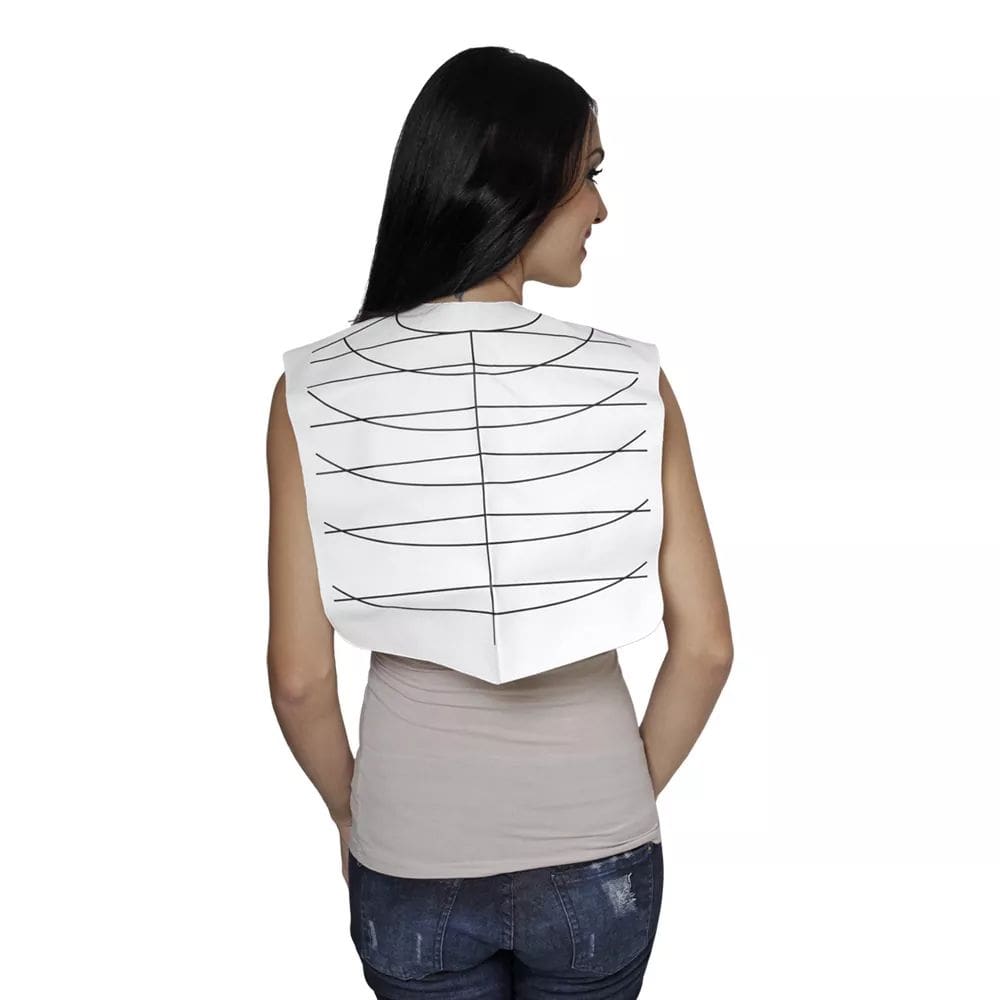 Capa Geométrica Grande Para Corte De Cabelos 2 Tipos Branca