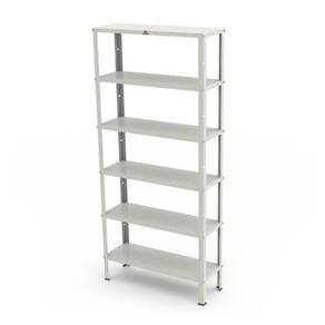 Estante Aço 6 Prateleiras Prest-006 200X90x30cm Branco - Progas