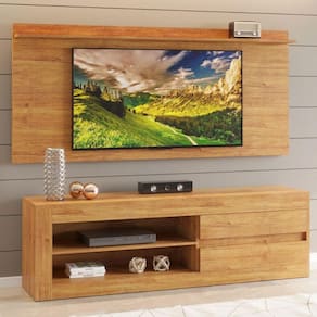 Rack com Painel para TV até 55 Polegadas 2 Gavetas Noruega Viero