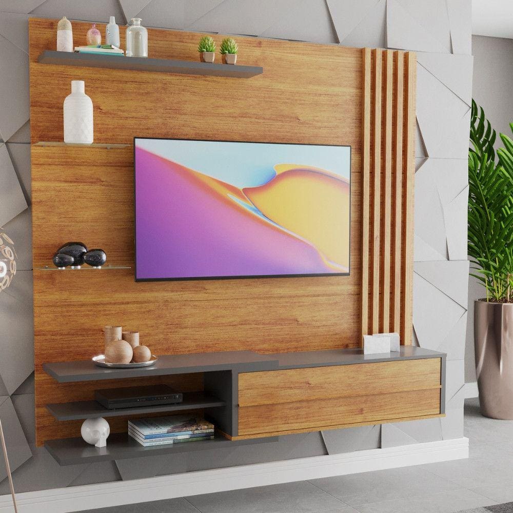 Painel para TV até 60 Polegadas 1 Porta Rock Viero