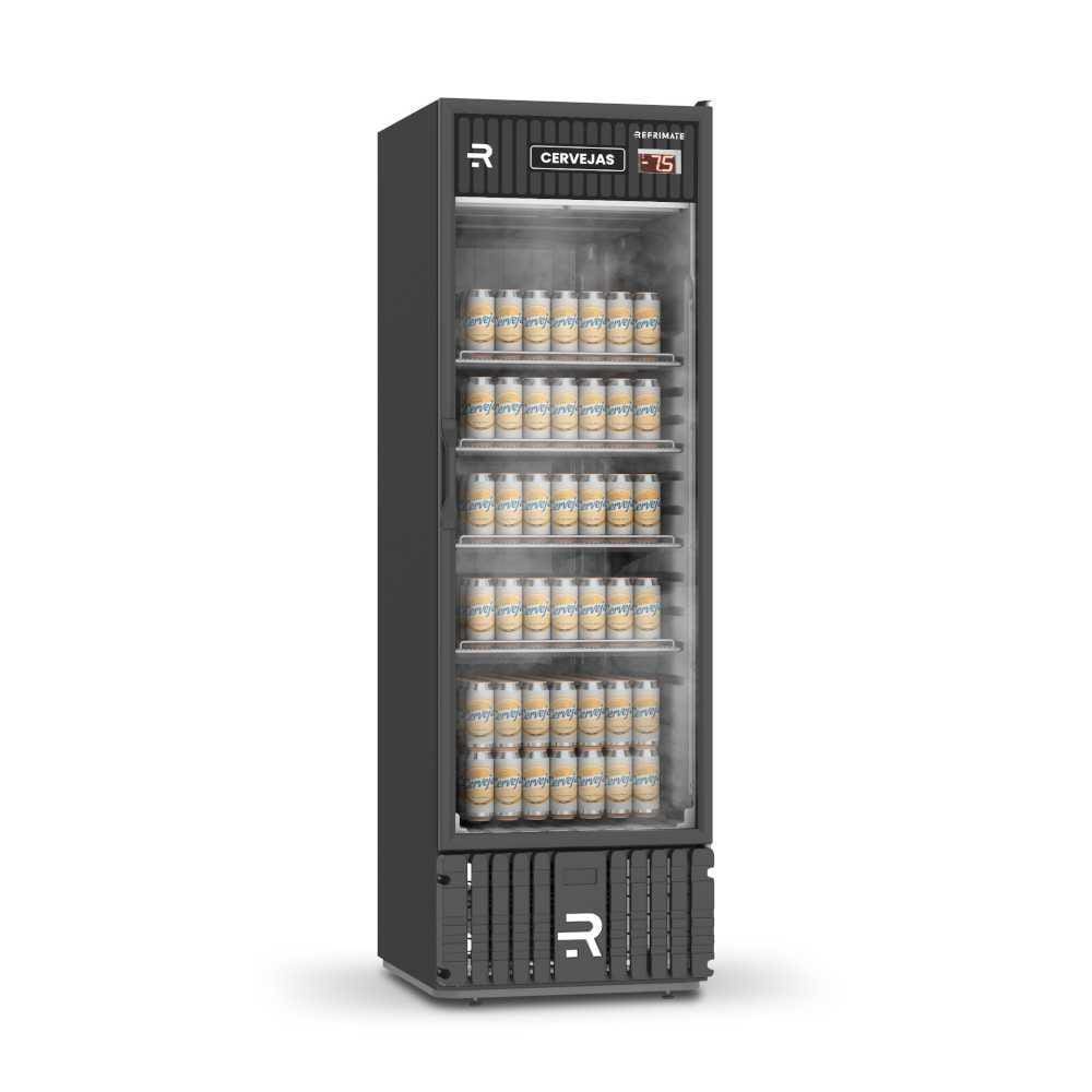 Visa Cooler Cerveja 570 Litros Porta de vidro Preto VCCE570PV 220V - Refrimate