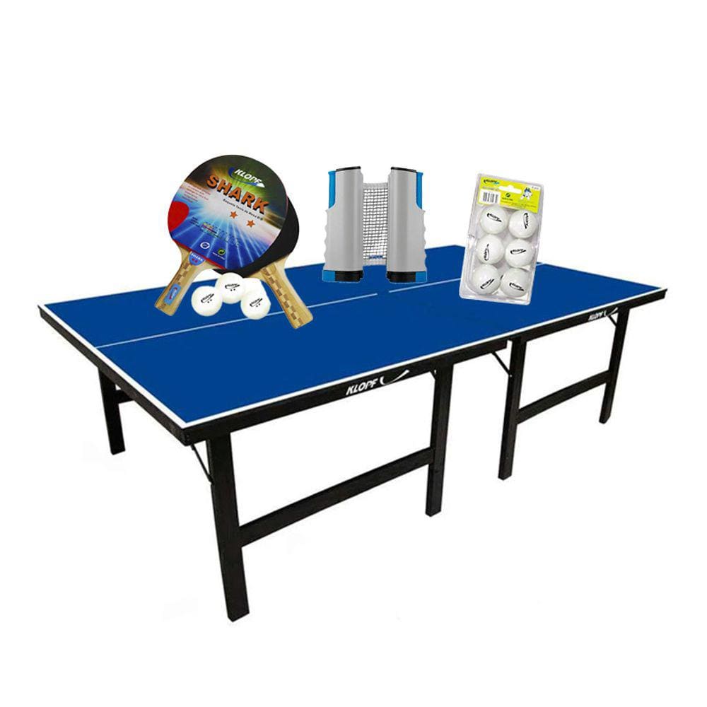 MESA DE PING PONG MDP 15mm 1001 KLOPF + Kit 5055 + Kit 5096 + Kit 5075