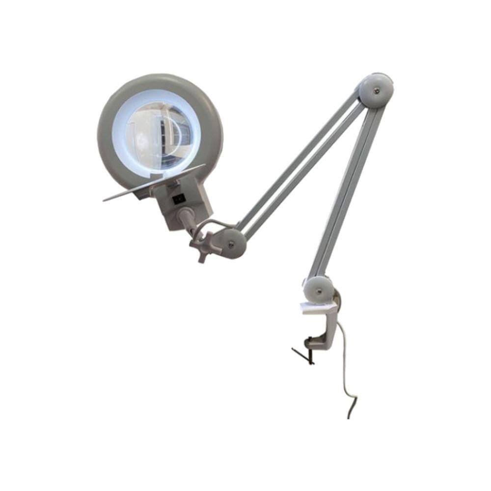 Lupa Mesa Bancada Profissional Led Lente Cristal Ótico Bivolt Aumento 8x Fixador Morsa Lp-700 Instrutherm