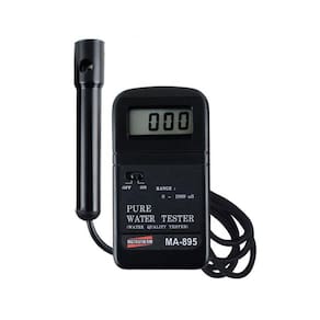 Analisador Água Digital Escala 0 a 1999 uS Sensor Compensação Temperatura Automática Ma-895 Portátil Com Certificado