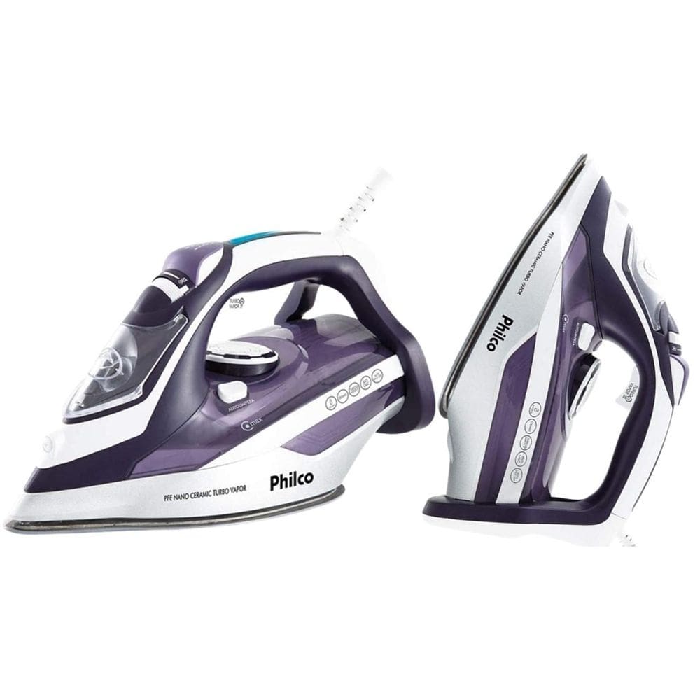 Ferro Passar Roupaturbo Vapor Philco Pfe Nano Ceramic 220V