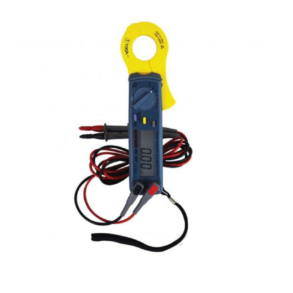 Alicate Wattímetro Digital Corrente Tensão Pontência Ativa 0,5W A 9,999kW 7 Faixas Wd-950 Portátil Instrutherm Estojo