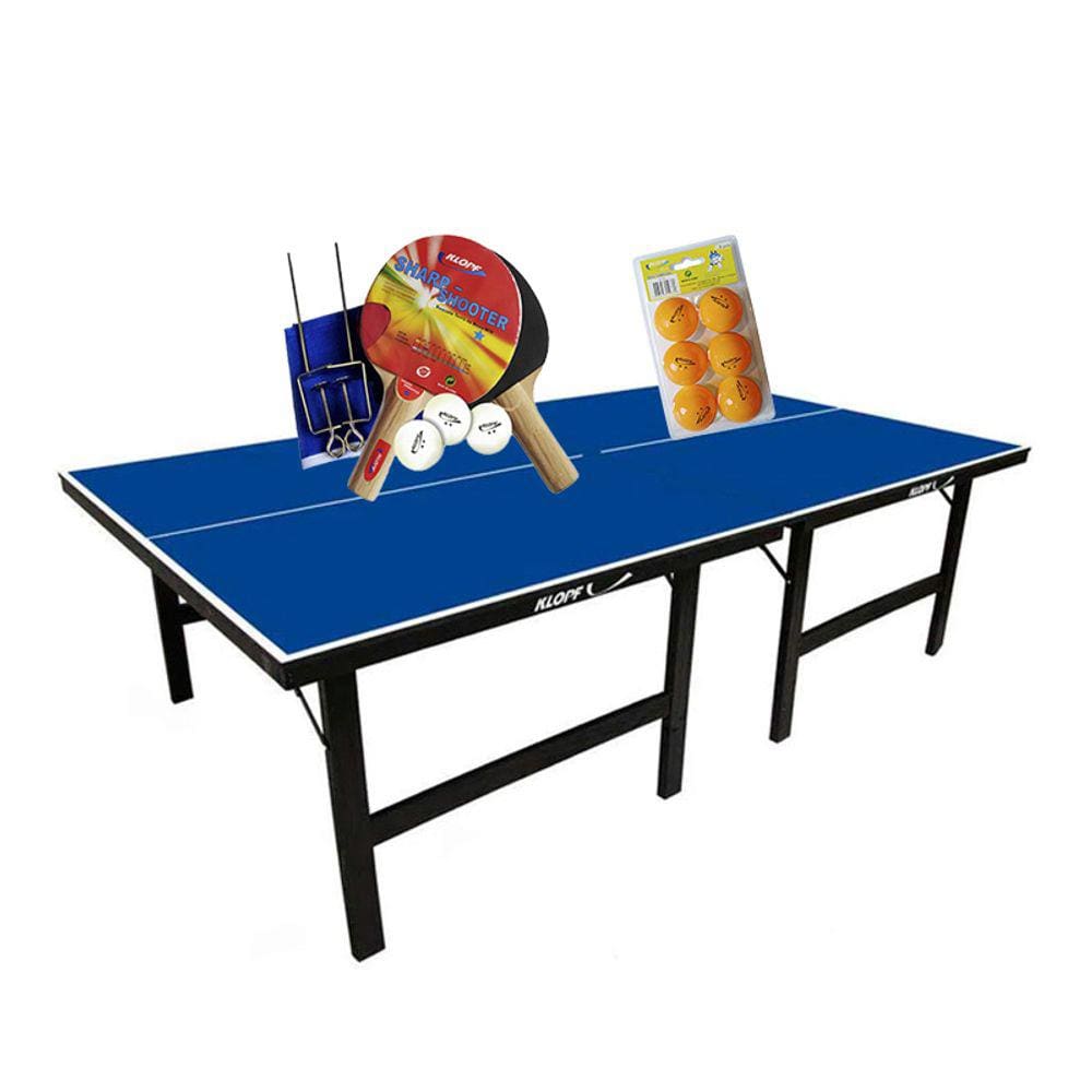 MESA DE PING PONG MDP 15mm 1001 KLOPF + KIT Completo 5030 + Kit 5076