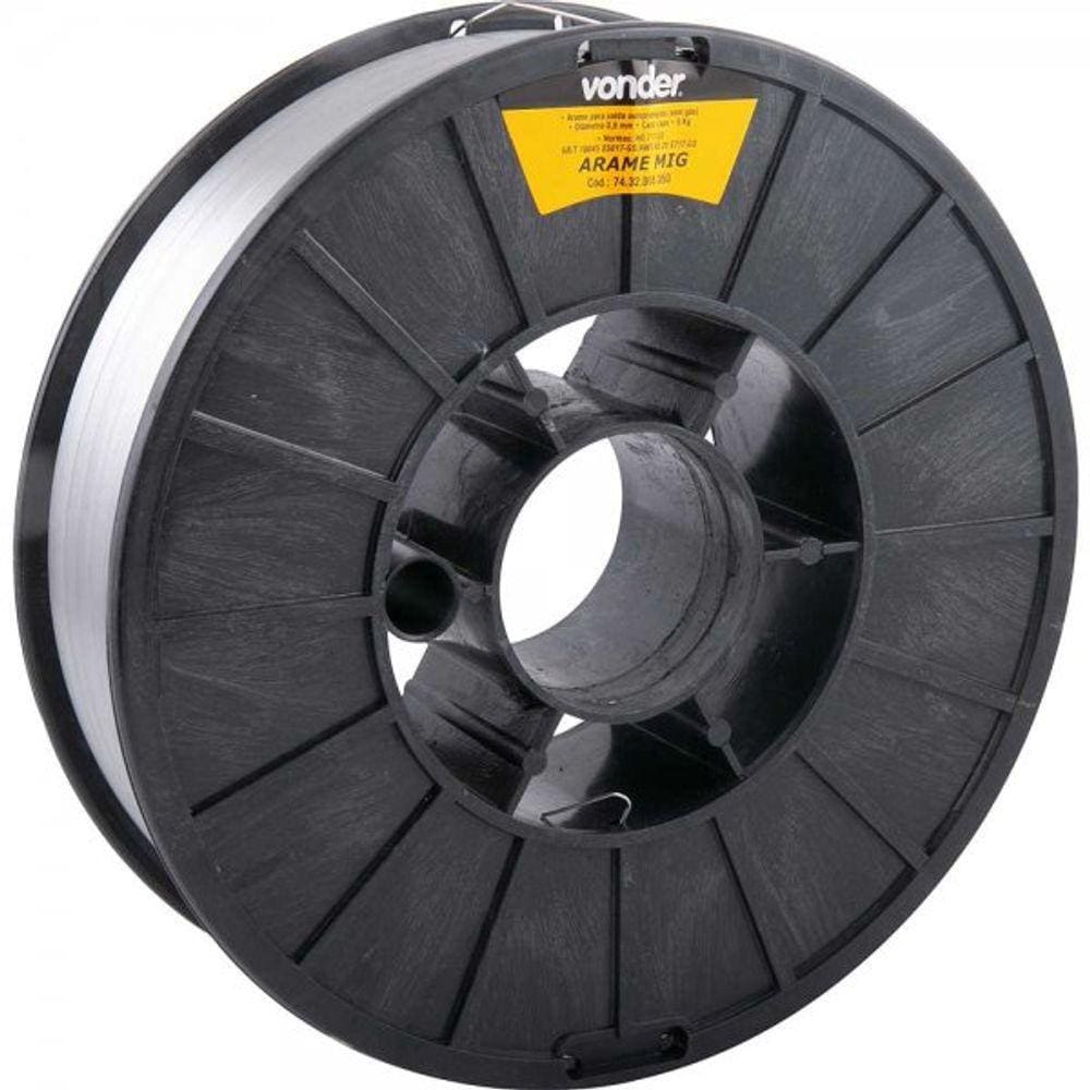 Arame Para Solda MIG 0,8mm 5kg Vonder Sem Gás