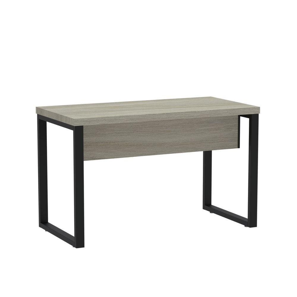 Mesa de Escritório Madeira 150x70x75cm M150/70pe40tub Nogueira Casablanca/Preto