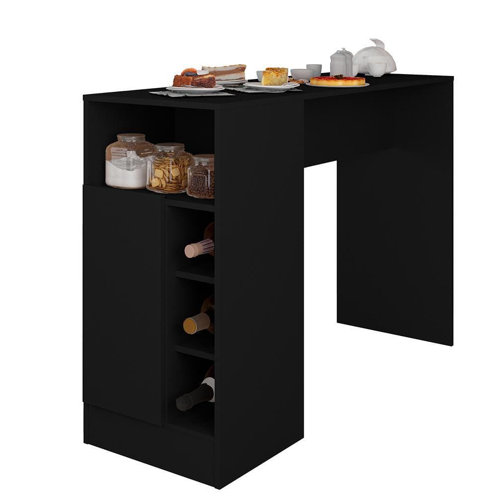 Bancada Gourmet para Cozinha de 136,5 cm c/ 1 Porta e Nichos