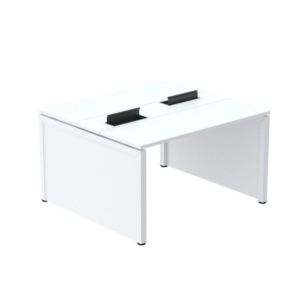 Mesa de Plataforma Dupla para 2 Pessoas Corporativa 160x140/2p Branco
