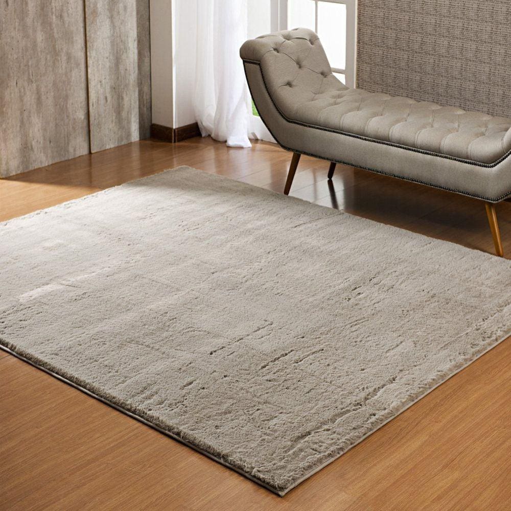 Tapete de Pele 1,50m x 2,00m Albany Niazitex Bege