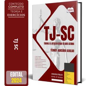 Apostila Tj Sc 2024 - Técnico Judiciário Auxiliar