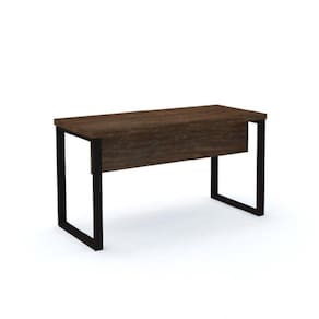 Mesa de Escritório Madeira 150x70x75cm M150/70pe40tub Embua Terra/Preto