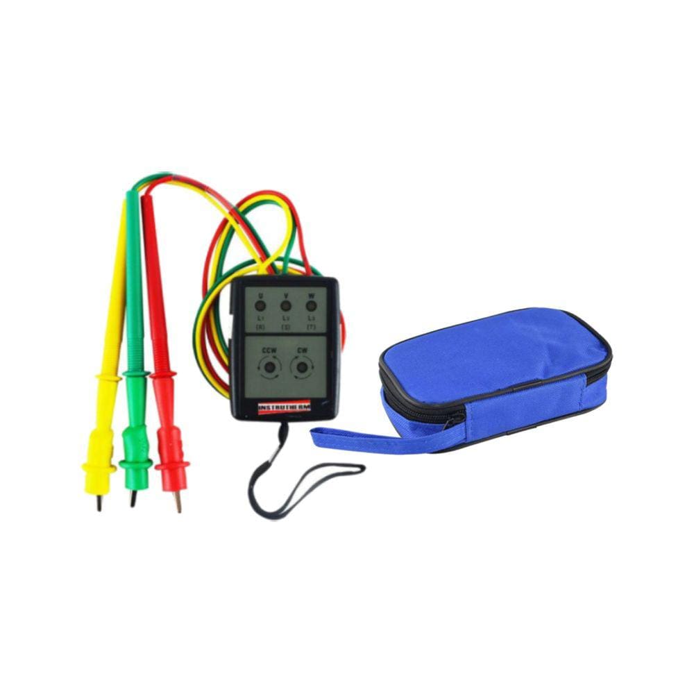 Fasímetro Trifásico Detecção Presença Fase Rotação Pontas Prova Spi-500 Portátil Instrutherm Com Estojo