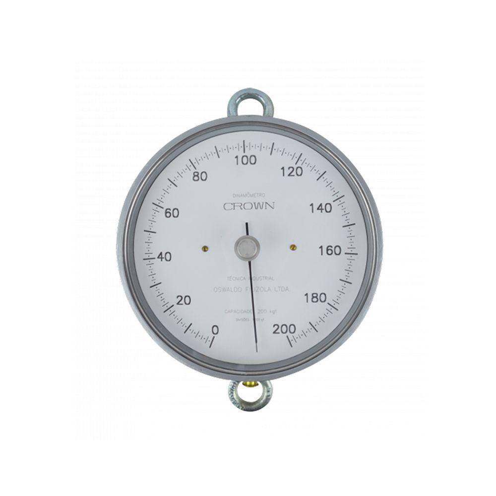 Dinamômetro Circular Analógico Força Faixa 0 A 200Kgf Aço Tração Alumínio Ar-200 Portátil Instrutherm