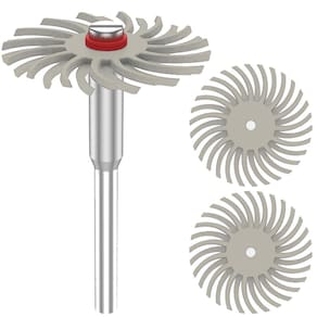 Kit 3 Disco De Polir Cerda Gr 2.500 Haste 3Mm Micro Retífica