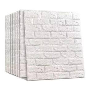 30 Placas Painel 70x77cm 3D De Parede Espuma Tijolo Auto Adesivo Impermeável Lindo Aplique Fácil