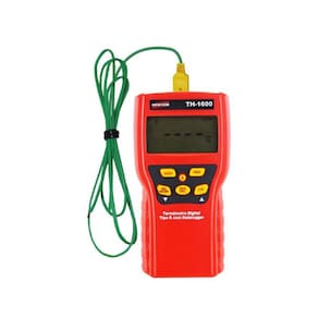 Termômetro Digital Sensor Tipo K Superfícies Gases Líquidos Datalogger Manual Hold Máx Mín Th-1600 Portátil Instrutherm