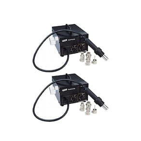 Kit 2 Estação Retrabalho Analógica Temperatura 100 A 420°C Anti Estática Captador Suporte Es-810-110 Instrutherm