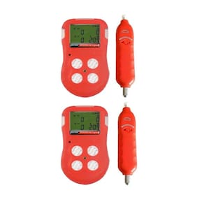 Kit Detector 4 Gases Digital Oxigênio Monóxido Carbono Sulfeto Hidrogênio Dg-500 Portátil Kit Espaço Confinado Kbg-100