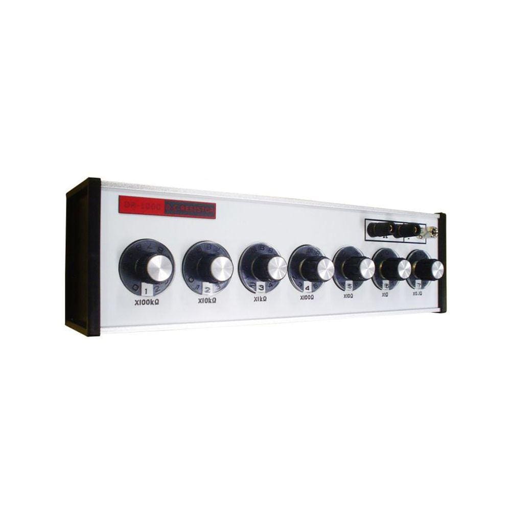 Década Resistiva Faixa 0,1 A 1111111,0 Ohms Chave Fácil Rotação Dr-1000 Portátil Instrutherm