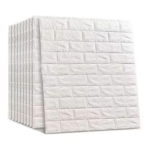 20 Placas Painel 70x77cm 3D De Parede Espuma Tijolo Auto Adesivo Impermeável Lindo Aplique Fácil