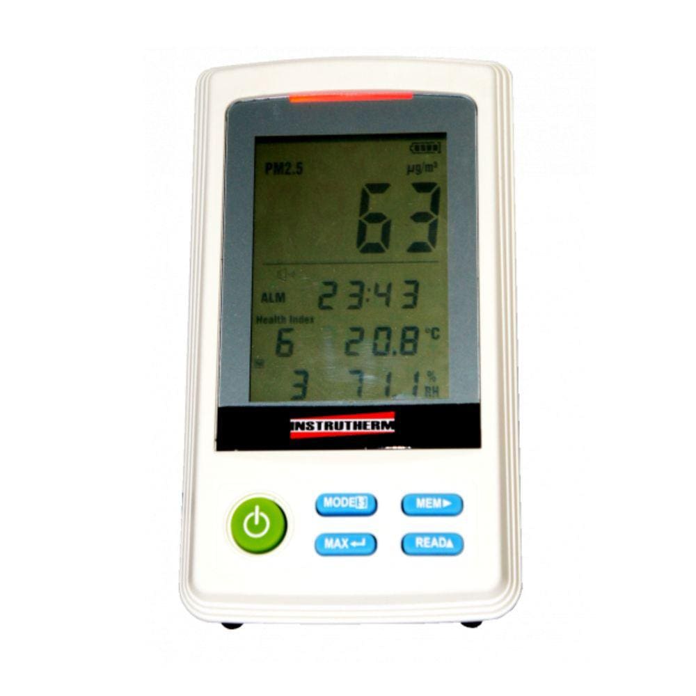 Medidor Qualidade Ar Temperatura Umidade Partículas Hold Alarme Qa-100 Portátil Instrutherm