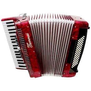 Acordeon 80 Baixos 37 Teclas Ta 8009 Vermelho Thommasi [F097]