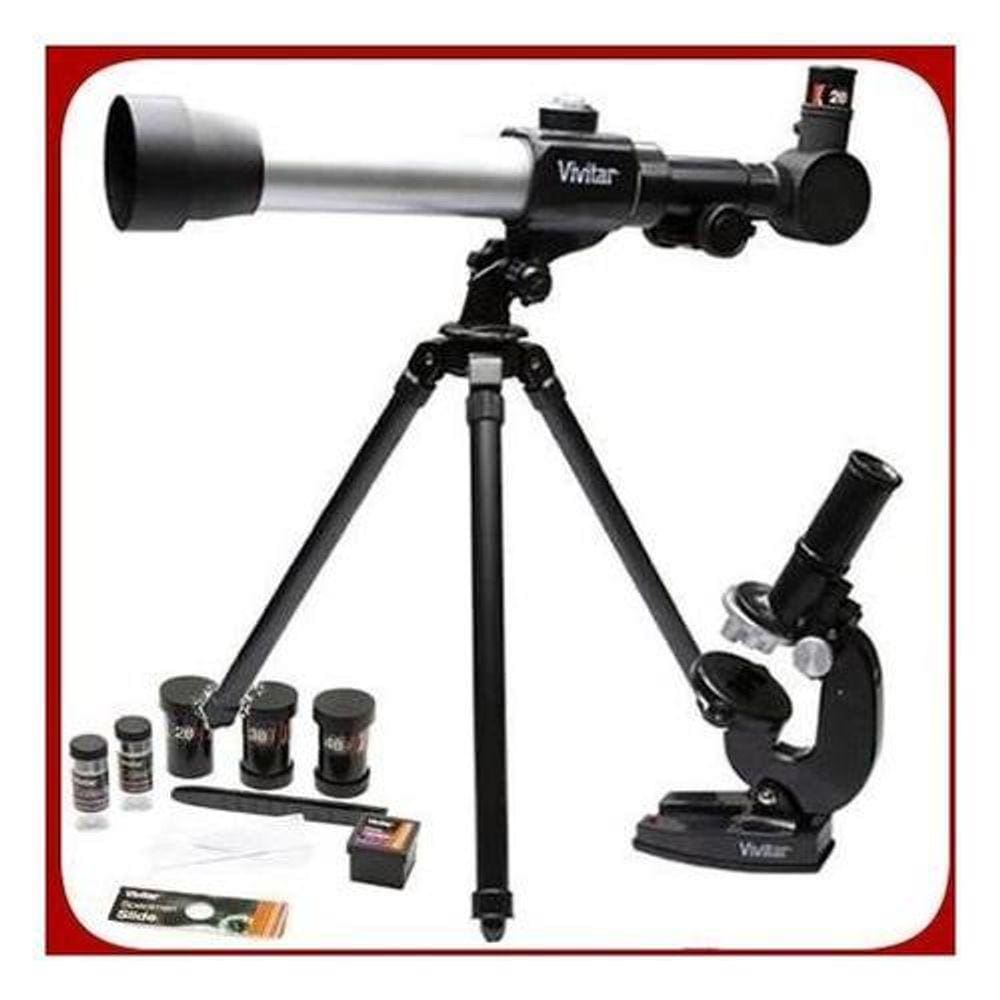 Kit Telescópio E Microscópio Completo Vivtelmic20 Vivitar