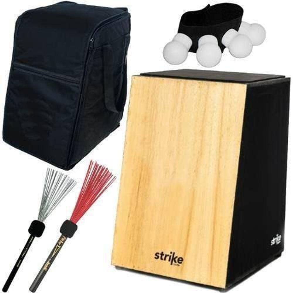 Kit Cajon Fsa Acústico 12 Fios Strike Series Sk1000 Natural