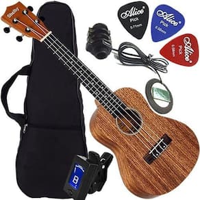 Kit Ukulele Concerto Eletroacústico Canhoto Su23M Shelby