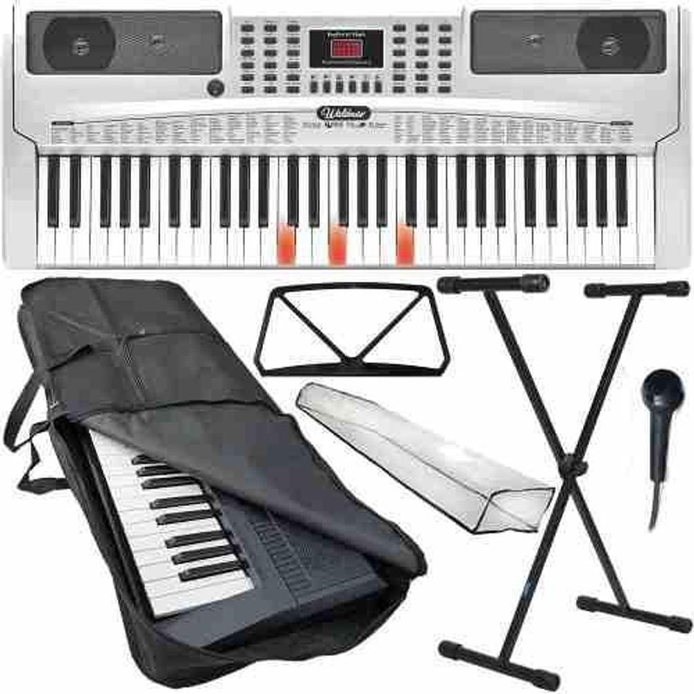 Kit Teclado Multi Funções Completo Capa Waldman Keypro 61